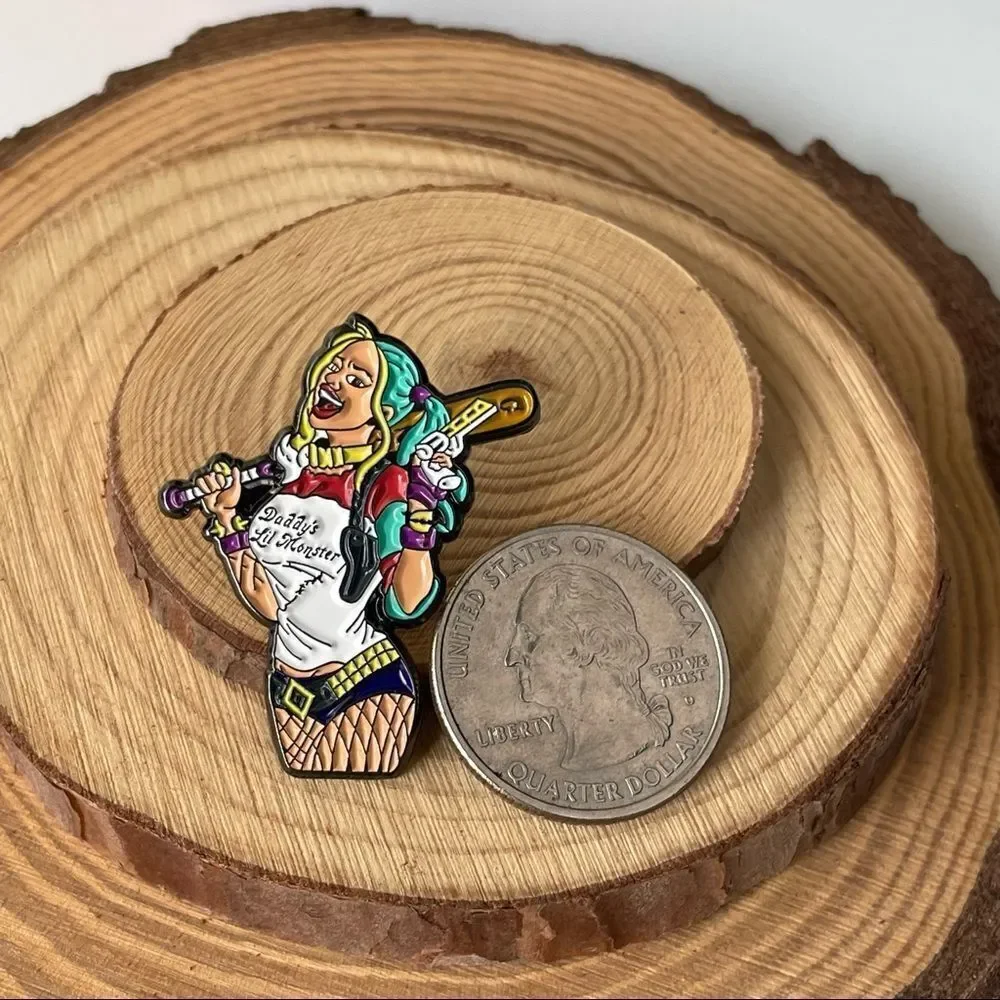 Harley Quinn Enamel Pin/ Brooch Lapel